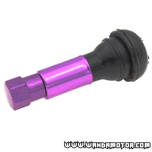 Tubeless valve straight purple